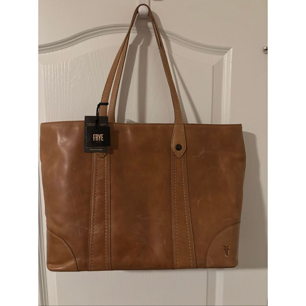 NWT Frye Melissa Washed Leather Shopper Bag - Picture 6 of 7